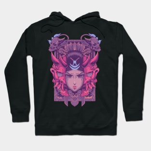 the girl with oni demon Hoodie